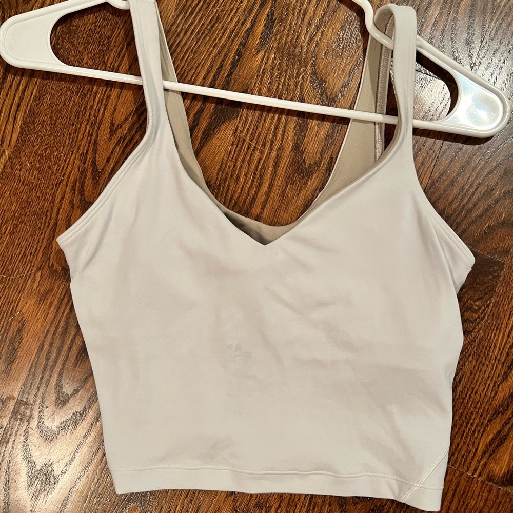 Lulu lemon white athletic top